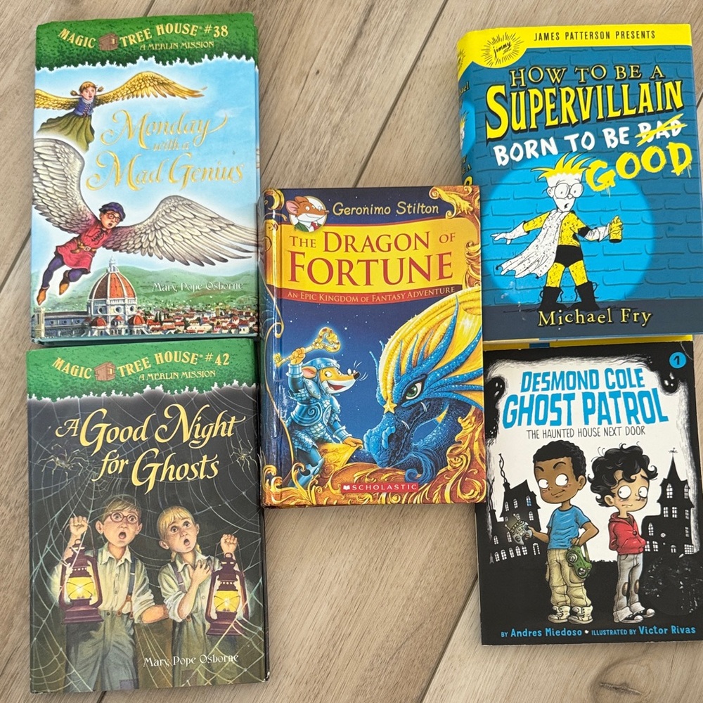 Early Chapter Book Bundle Five Book Set Elementary Age Magic Tree House and More